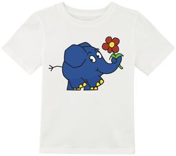 Barn - T-shirt - Elefant med blomma, Die Sendung mit der Maus, T-shirt