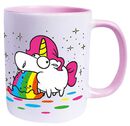 Puking Unicorn - Rainbow, Unicorn, Mugg
