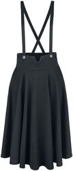 Toyin Black Herringbone Overall Skirt, Voodoo Vixen, Halvlång kjol