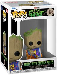 I am Groot - Groot with Cheese Puffs vinylfigur nr 1196, Guardians Of The Galaxy, Funko Pop!