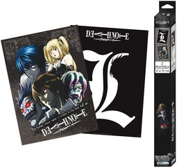 L and Group - 2-set Posters i Chibi-design, Death Note, Poster