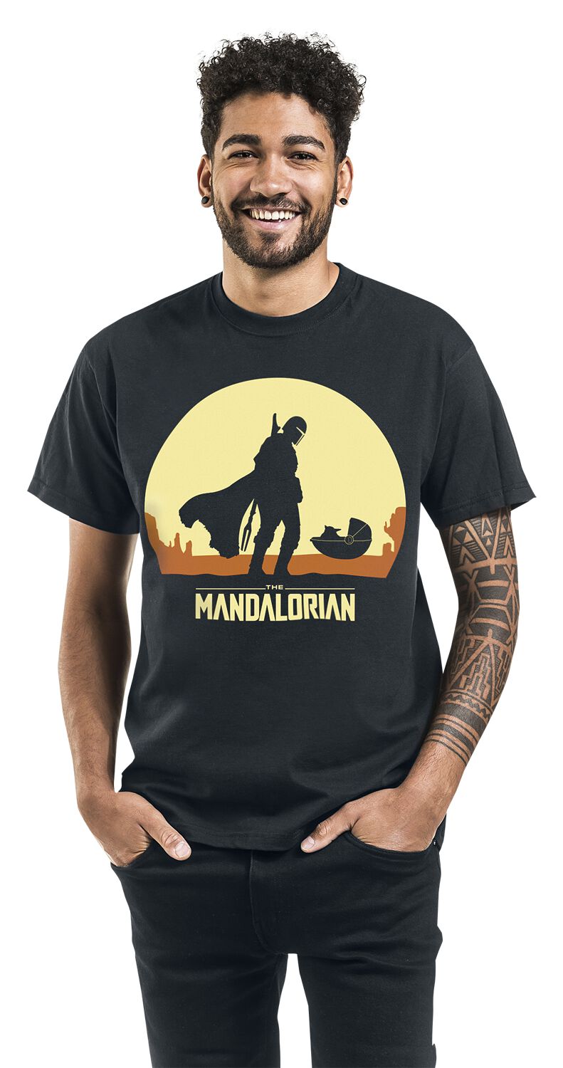 Star Wars Mandalorian-Shadows T-Shirt Uomo 