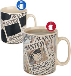 Wanted - Heat-Change Mug, One Piece, Mugg