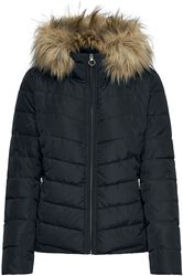 Newellan Quilted Hood Jacket, Only, Vinterjacka