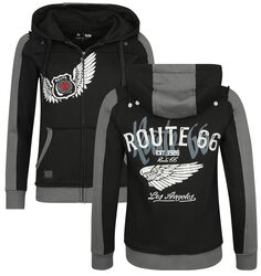 Rock Rebel X Route 66 - Hoody Jacket, Rock Rebel by EMP, Luvjacka