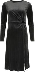 Velvet keyhole side split dress, QED London, Halvlång klänning