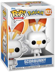 Scorbunny vinylfigur nr 922, Pokémon, Funko Pop!