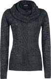Melange Pullover, Black Premium by EMP, Stickad jumper