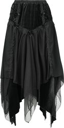 Gothic - kjol, Sinister Gothic, Halvlång kjol