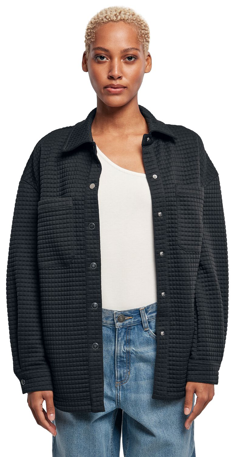 Ladies\' sweater | Urban Longsleeve | EMP Classics quilted overshirt
