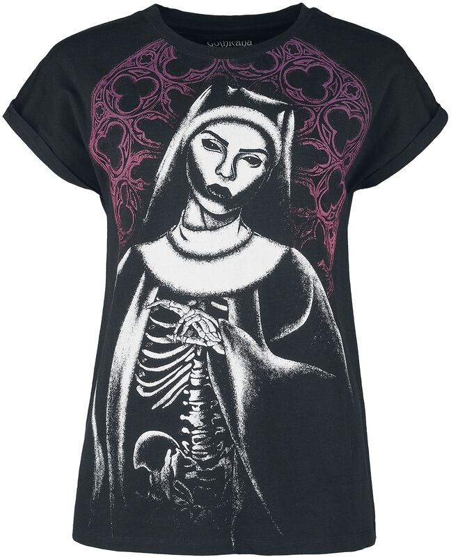 T-shirt med nunnetryck