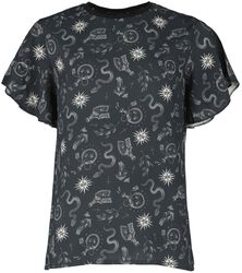 T-shirt med heltäckande tryck, Gothicana by EMP, T-shirt