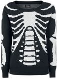 Skeleton Knitted Pullover, Gothicana by EMP, Stickad jumper