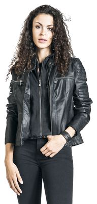 Bordeaux Rode Leren Jack met Faux Fur Bordeaux Rode Leren Jack met Faux Fur