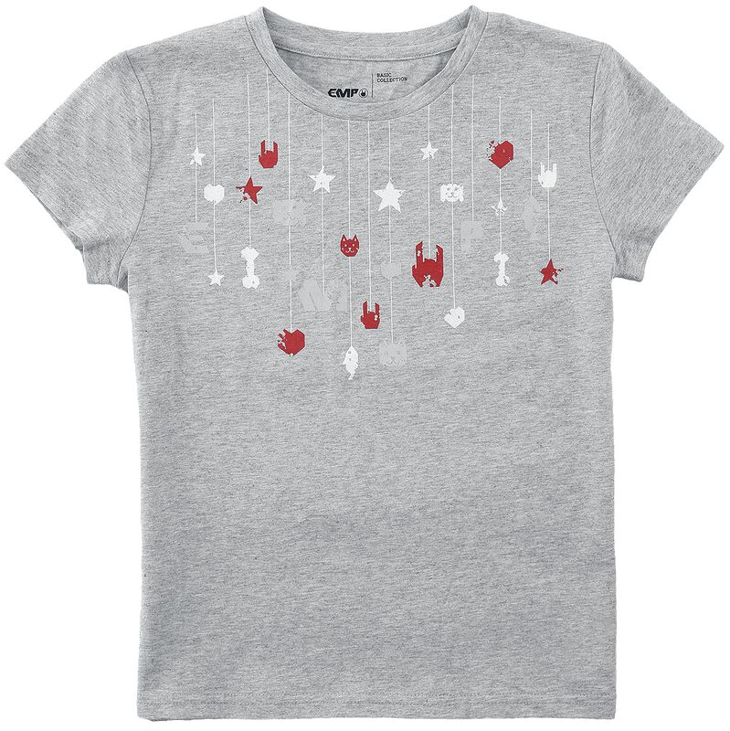 Barn - T-shirt med rockhand och stjärnor