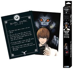 Light & Death Note - set med 2 posters i chibidesign, Death Note, Poster