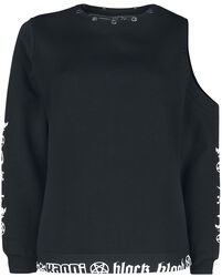 Phat Kandi X Black Blood by Gothicana cold shoulder-tröja, Black Blood by Gothicana, Sweatshirt