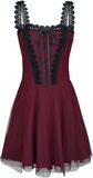 Gothicana Short Dress with Lacing and Lace, Gothicana by EMP, Kort klänning