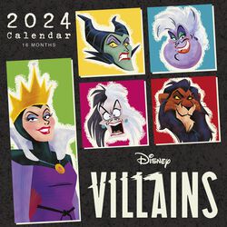 Väggkalender 2024, Disney Villains, Kalender
