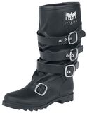 Buckle Rubber Boot, Black Premium by EMP, Gummistövlar