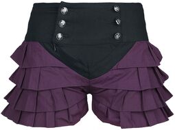 Skort with Ruffles, Gothicana by EMP, Shorts