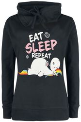 Eat, Sleep. Repeat., Chubby Unicorn, Sweatshirt