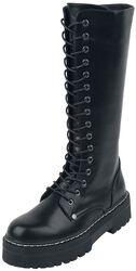 Svarta boots med klack, Black Premium by EMP, Känga