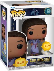 Asha with Star vinylfigur nr 1390, Wish, Funko Pop!