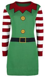 Christmas Elf, Ugly Christmas Sweater, Halvlång klänning