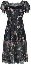 Night Garden Print Midi Dress, Jawbreaker, Halvlång klänning