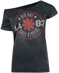 Distressed Logo, Red Hot Chili Peppers, T-shirt