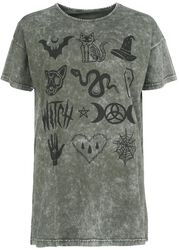 T-shirt med framsidestryck, Gothicana by EMP, T-shirt