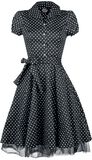 Black White Small Dot Long Dress, H&R London, Halvlång klänning