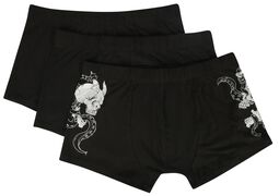 3-pack boxers, Black Blood by Gothicana, Boxers