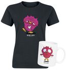 T-shirt + Mug Before & After Coffee, Presentbox - gåvoset, T-shirt