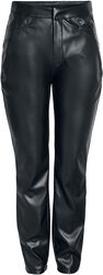 Andy Moni PU high-waisted ankle trousers, Noisy May, Konstläderbyxor