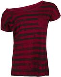 Grunge Stripe Boatneck Shirt, R.E.D. by EMP, T-shirt