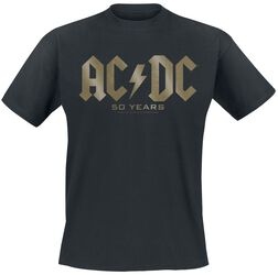 50 Years Logo, AC/DC, T-shirt