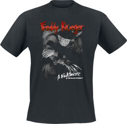 Freddy black and white photo, Terror på Elm Street, T-shirt
