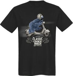 Cookie Monster - Classic cookie biker, Sesam, T-shirt