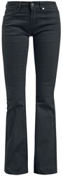 Grace - svarta jeans med uppvik, Black Premium by EMP, Jeans