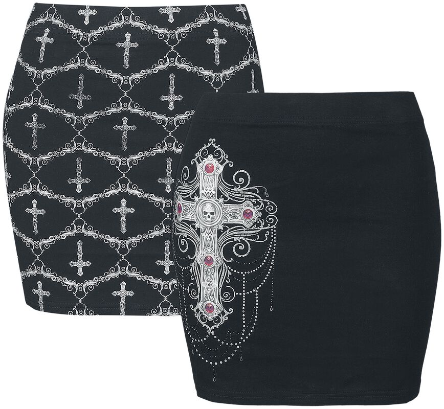 Gothicana X Anne Stokes - kjolar, dubbelpack