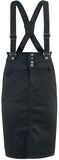 High Waist Strap Skirt, Gothicana by EMP, Kort kjol