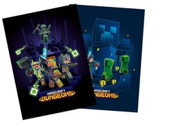 Set med två chibiposters, Minecraft, Poster