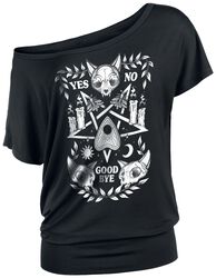 T-shirt med pentagram, Gothicana by EMP, T-shirt