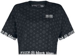 Phat Kandi X Black Blood by Gothicana kort T-shirt, Black Blood by Gothicana, T-shirt