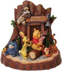 Winnie and Friends - Carved by Heart Collection, Nalle Puh, Staty