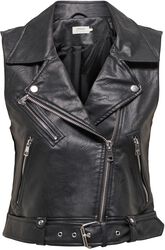 Onlvera Faux Leather Waistcoat, Only, Väst
