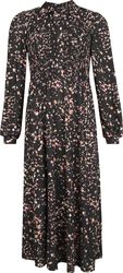 Shirred bust ditsy floral shirt midi dress, QED London, Halvlång klänning