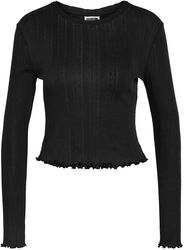 NMJudy L/S Babylock Detail Top FWD NOOS, Noisy May, Stickad jumper